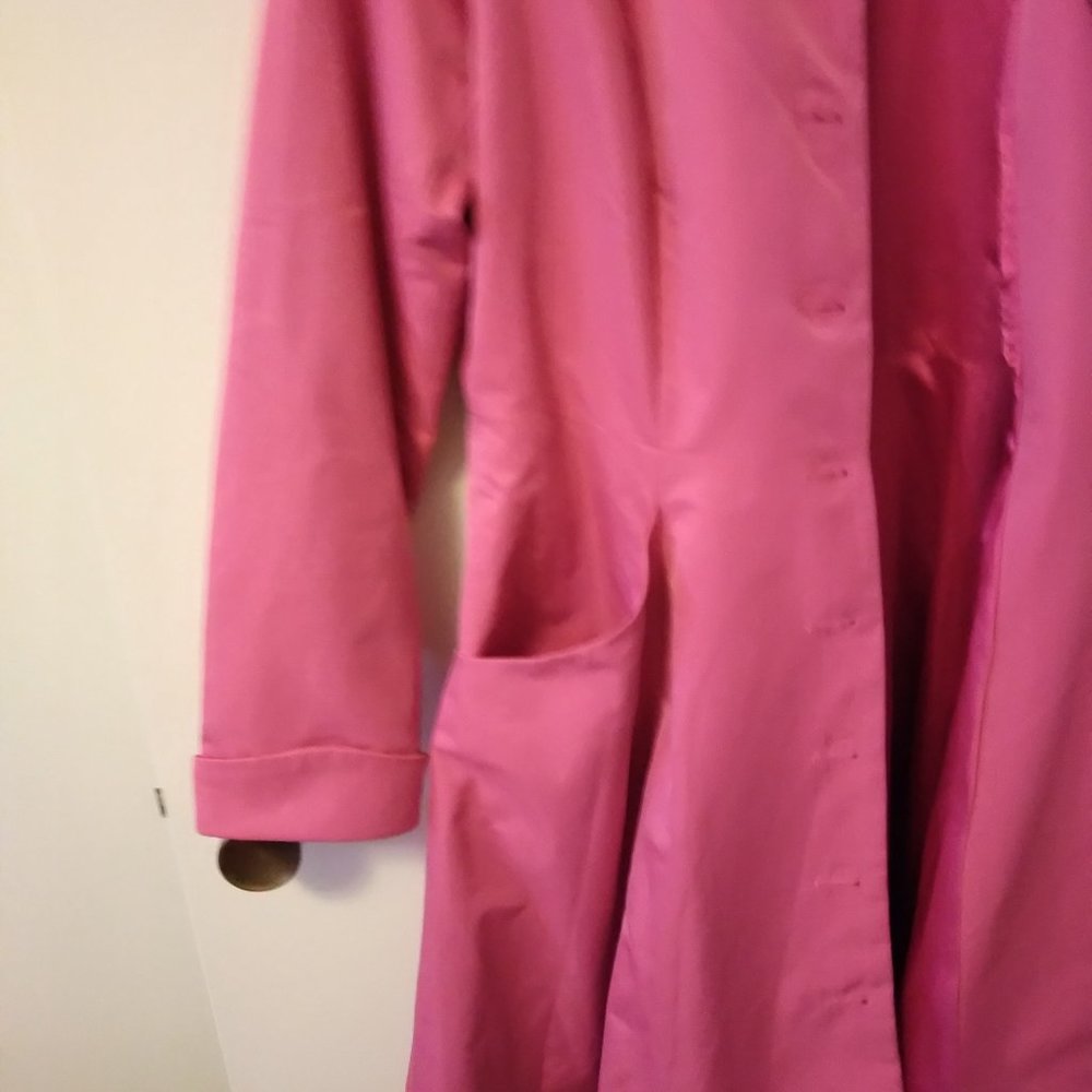 Collectif PinkTrench Coat  M - Picture 5 of 7